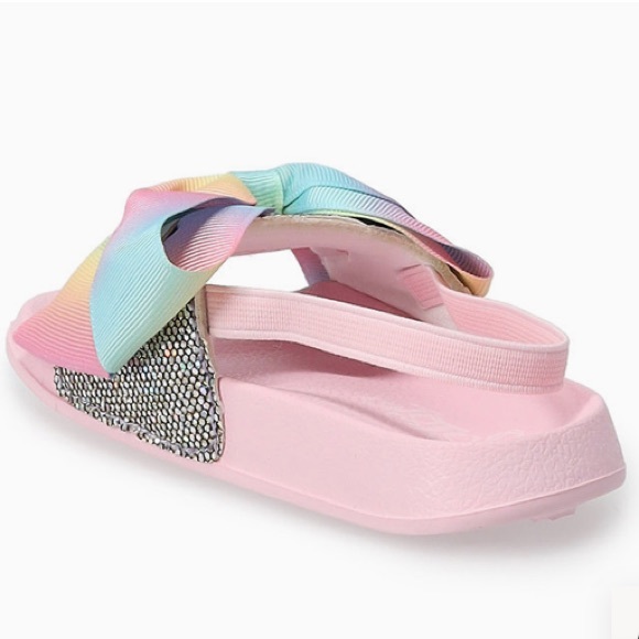 JoJo Siwa Glitter Bow Toddler Girls' Slide Sandals - Picture 5 of 5